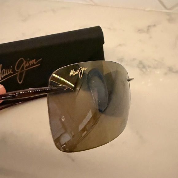 MAUI JIM Rimless Aviator Style Sunglasses NIB $200+!! - Picture 2 of 3